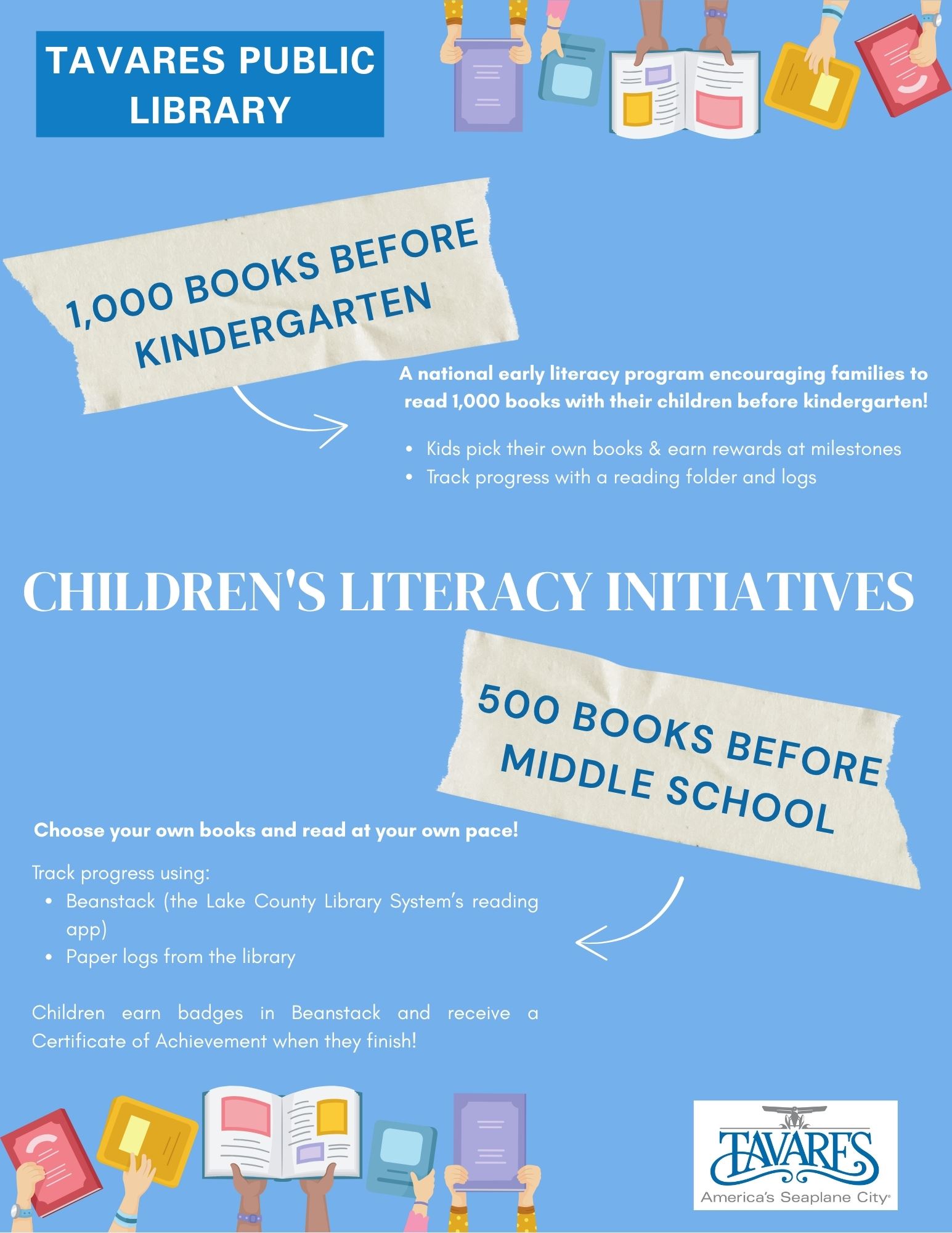 1,000 Books Before Kindergarten & 500 Books Before Middle School